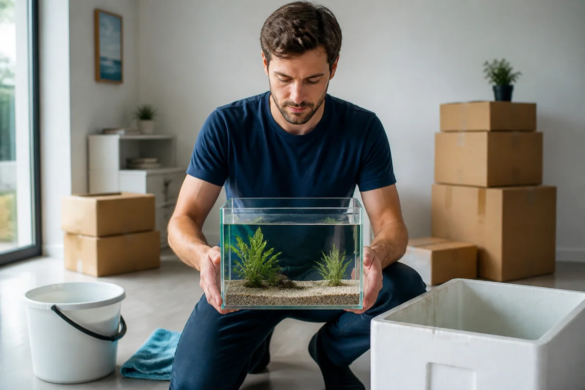 comment déménager un aquarium