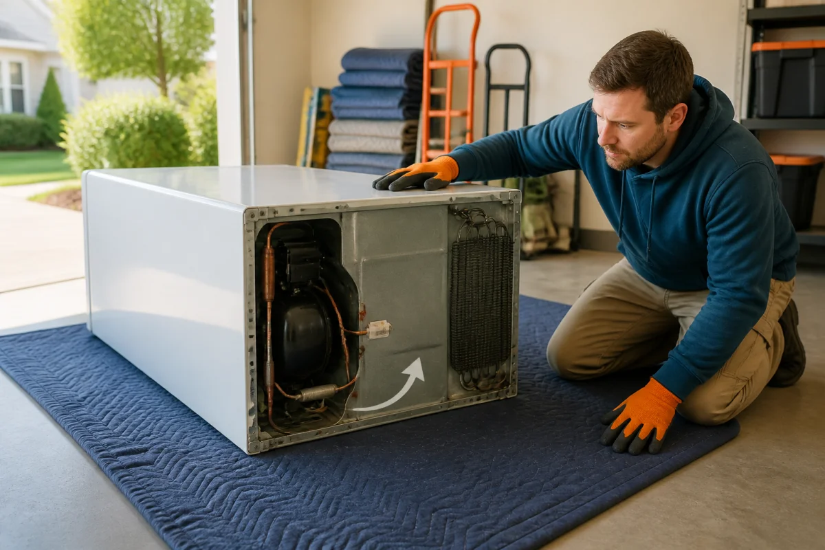 Peut-on transporter un frigo couché sans risque